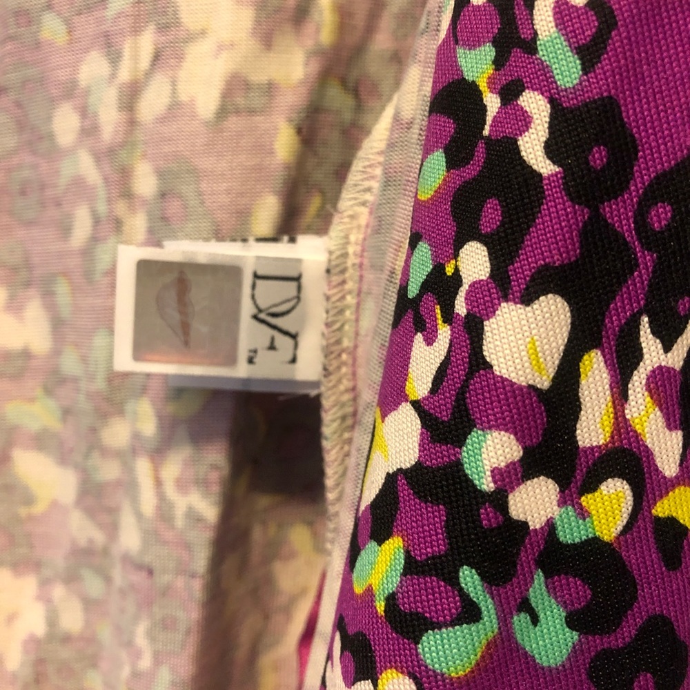 Diane Von Furstenberg wrap dress multicolor print - Picture 5 of 7